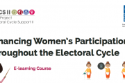 E-Learning Course-Enhancing Women''s Participation Throughout the Electoral Cycle